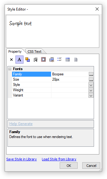 The Style Editor